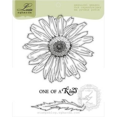 Набір акрилів штампів Lesia Zgharda Ромашка велика FL085a, 3 шт