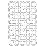 Маска Ranger - Dyan Reaveley - Dylusions - Stensils - Circles Small, 13x20 см