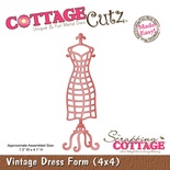 Ножі для вирубки CottageCutz Vintage Dress Form, 10x10 см