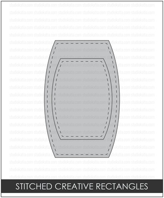 Ножі від Studio Katia - Stitched Nested Creative Rectangles