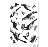 Акрилові штампи від Maya Road "Ornate FeatheRed Friends", 10x15,2см, 13 шт.