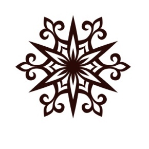 Акриловий штамп Christmas Stamp SR062 Сніжинка, розмір 5х4,5см