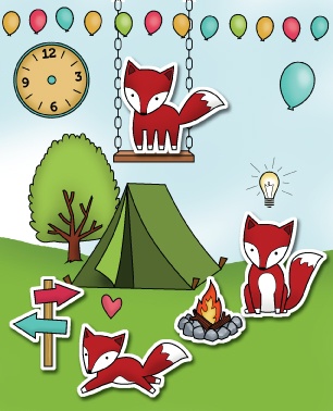 Гумовий штамп від Poppystamps - A Fox Tale