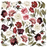Аркуш з картинками для вирізання Peony passion 30,5x30,5см, ТМ Фабрика Декору (01110F)