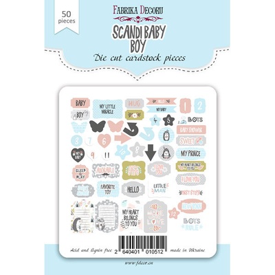 Набор высечек, коллекция Scandi Baby Boy, ТМ Фабрика Декору