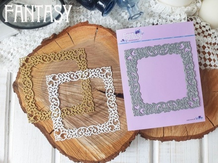 Ніж для вирубки Fantasy апгрейд для фоторамки 10*10см «Ажур 1121» розмір 10*10 см