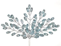 Мини-веточки с акриловыми лепестками ГОЛУБЫЕ 6 шт HY0010012304