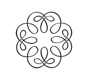 Акриловый штамп W027b Виньетка, размер 2,2 * 2,2 см