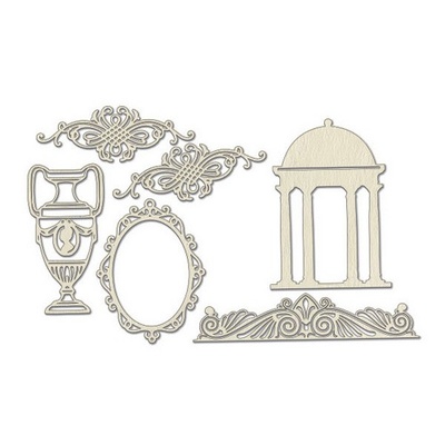 Набір чіпбордів Античний декор 1 10х15см 75, колір молочний, ТМ Фабрика Декору