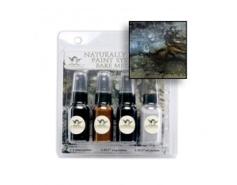 Набір спреїв для штампінгу TatteRed Angels - Paint System - Bare Metal - Tarnished Silver, 4 шт.