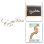 Пластини для фольгування від Spellbinders - Copperplate Script Congratulations