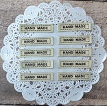 Бирки тканевые "HandMade", 10 шт