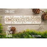 Чипборд ScrapBox - Маленький бордюр сніжинки Hh-002