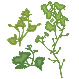 Ніж для вирубки Spellbinders - Shadow Flowers, 5шт.