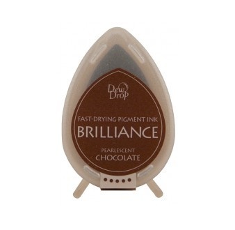 Чернила для штампинга Tsukineko - Brilliance Dew Drops Chocolate