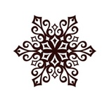 Акриловий штамп Christmas Stamp SR066 Сніжинка, розмір 5х4,3 см