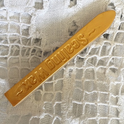 Воск для сургучной печати, цвет золото, 9х1х1см, 1 штука