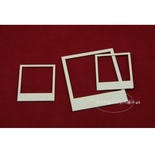 Чипборд Scrapiniec - Рамки-полароид микс, 7 штук