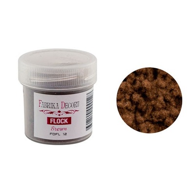 Пудра оксамитова, колір коричневий, 20 мл, ТМ Фабрика Декору