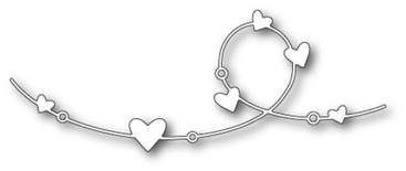 Ніж від Memory Box - Heart Wire - Серця на стрічці