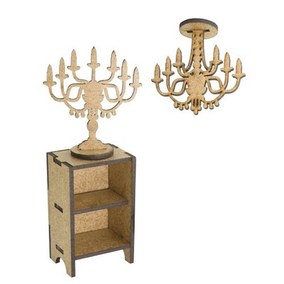 3D Заготовка фигурки для оформления шедоубокса №52, ТМ Фабрика Декора