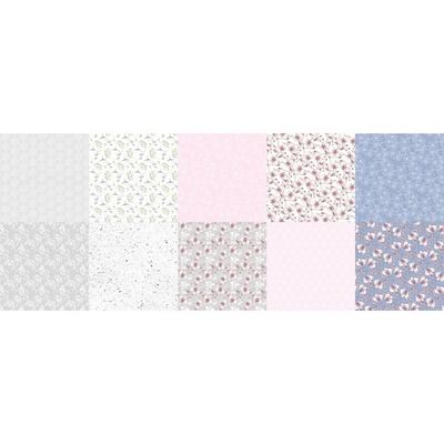 Набор скрапбумаги - Tender orchid, 20x20 см, Фабрика Декора