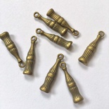 Металлическое украшение "Бутылочка Coca-Cola", 20х5 мм, 1 шт.