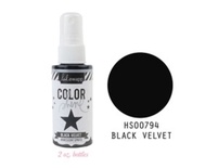 Фарба-сприйм від Heidi Swapp з перламутровим блиском - Black VELV - COLOR SHINE SPRITZ, чорний, 50мл