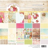 1/2 Набіру двостороннього скрап-паперу Webster's Pages - Strawberry Fields - Pad, 30x30 см, 12 аркуша