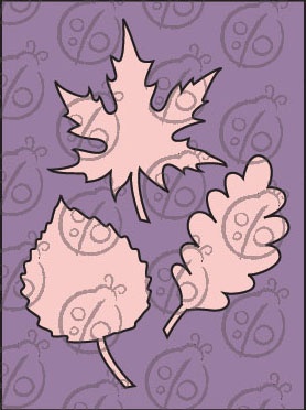 Чипборд. Набір "Листя" №2. Велике