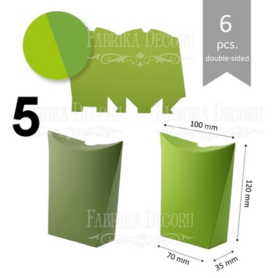 Набір паперових заготовок 007, ТМ Fabrika Dekoru, 6 штук, вибір кольору