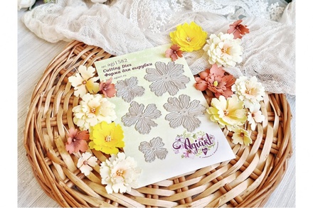 Ножі для вирубки "Азалія" від AgiArt, 5шт., розміри від 22х22м до 46 - 5йм