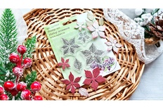 Набір ножів+штампи "Королевська Пуансетія" від AgiArt