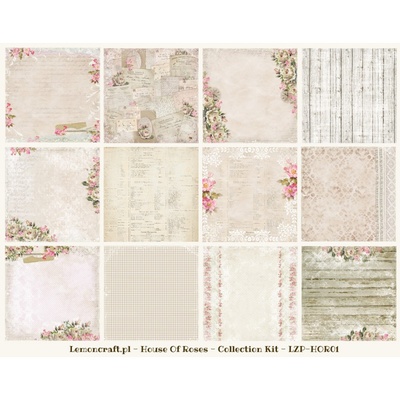 Набор скрапбумаги LemonCraft - House of Roses, 30х30 см