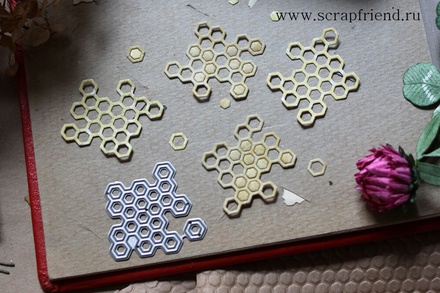 Набір ножів для вирубки від Scrapfriend - Соти, 3.5x3.5см