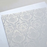 Лист дизайнерской бумаги с рисунком Роскошно 1, цвет Жемчуг, А4