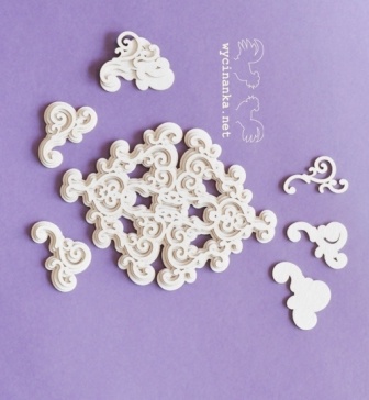 Чипборд від Wycinanka - квіткові та декоративні кутики