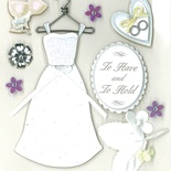 Набір наліпок від K&Company - "Класичне весілля", розмір: 10x15см