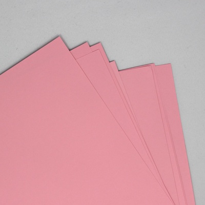 Двосторонній аркуш паперу, колір рожевий, розмір А4, 120г.кв