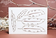 Чипборд від Вензелик - Перья, 35х74мм