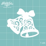 Чипборд від Вензелик - Новорічний дзвіночок, розмір: 48x44 мм