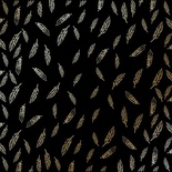 Аркуш одностороннього паперу з фольгуванням Golden Feather Black, TM Фабрика Декору