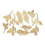 Набір чіпбордів Гілочки 553, 10x15см, колір золото, ТМ Фабрика Декору