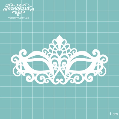 Чипборд від Вензелик - Маска 03, розмір: 90x46 мм