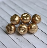 Золотые яблочки от Scrapberry's, 6 шт