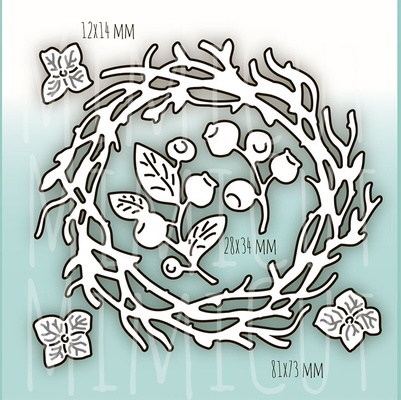 Набор ножей для вырубки от MiMiCut "Сплету Венок", 83x76мм