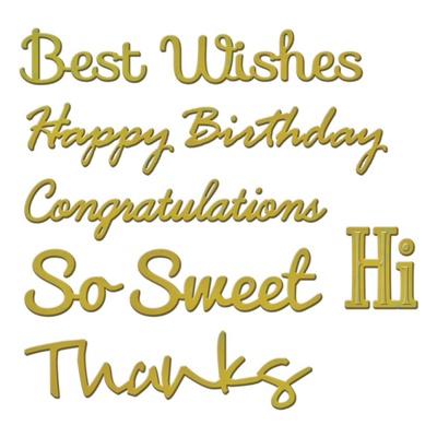 Ножи от Spellbinders – Phrase Set One