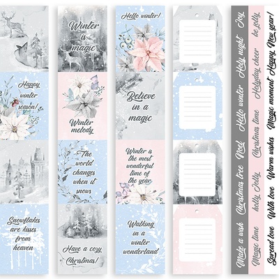 Набір смужок з картинками для декорування Winter melody, ТМ Фабрика Декору