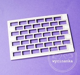 Чипборд від Wycinanka - Цегляна кладка, 7,7x11 см