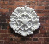 Гіпсовий декоративний елемент від E.В.А. - Розетка, 4.4 см